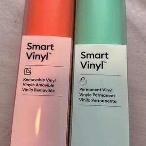 Cricut Smart Vinyl - Orange Removable and Mint Permanent 13 in x 3 ft